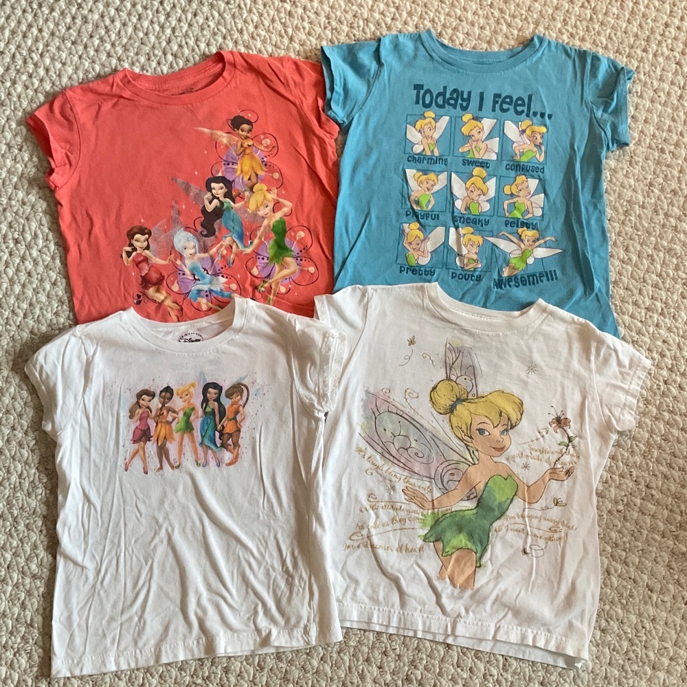🧚 DISNEY FAIRIES - girls T-shirts - size 10/12
